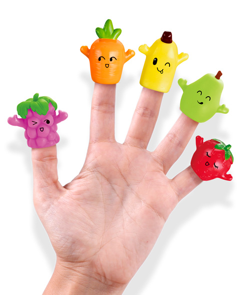 Fruit store finger puppets