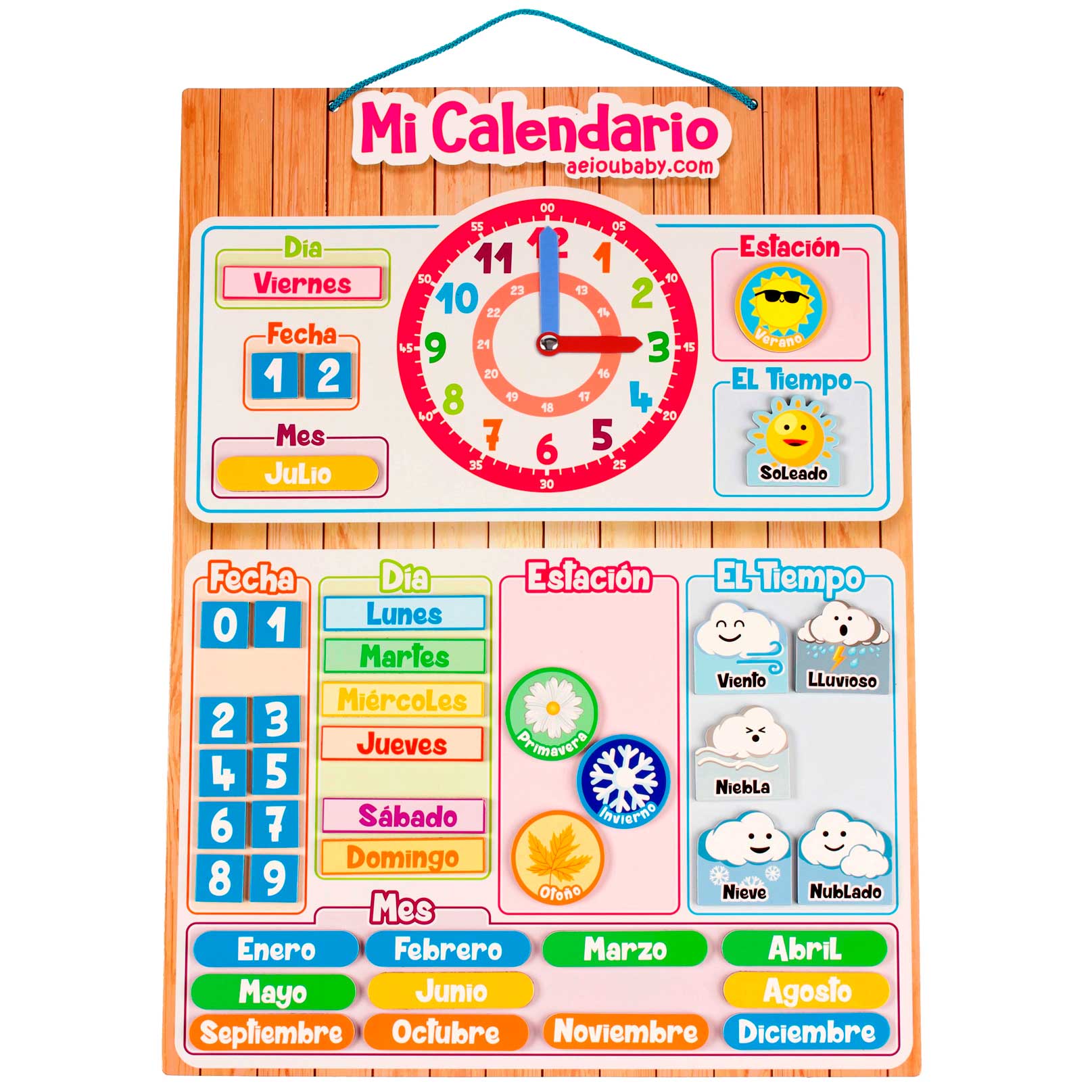 Mi calendario magnético